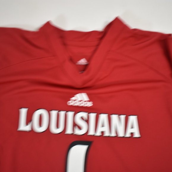 adidas Youth Boys Louisiana Lafayette Ragin' Cajuns Football Jersey New Large - Picture 4 of 5